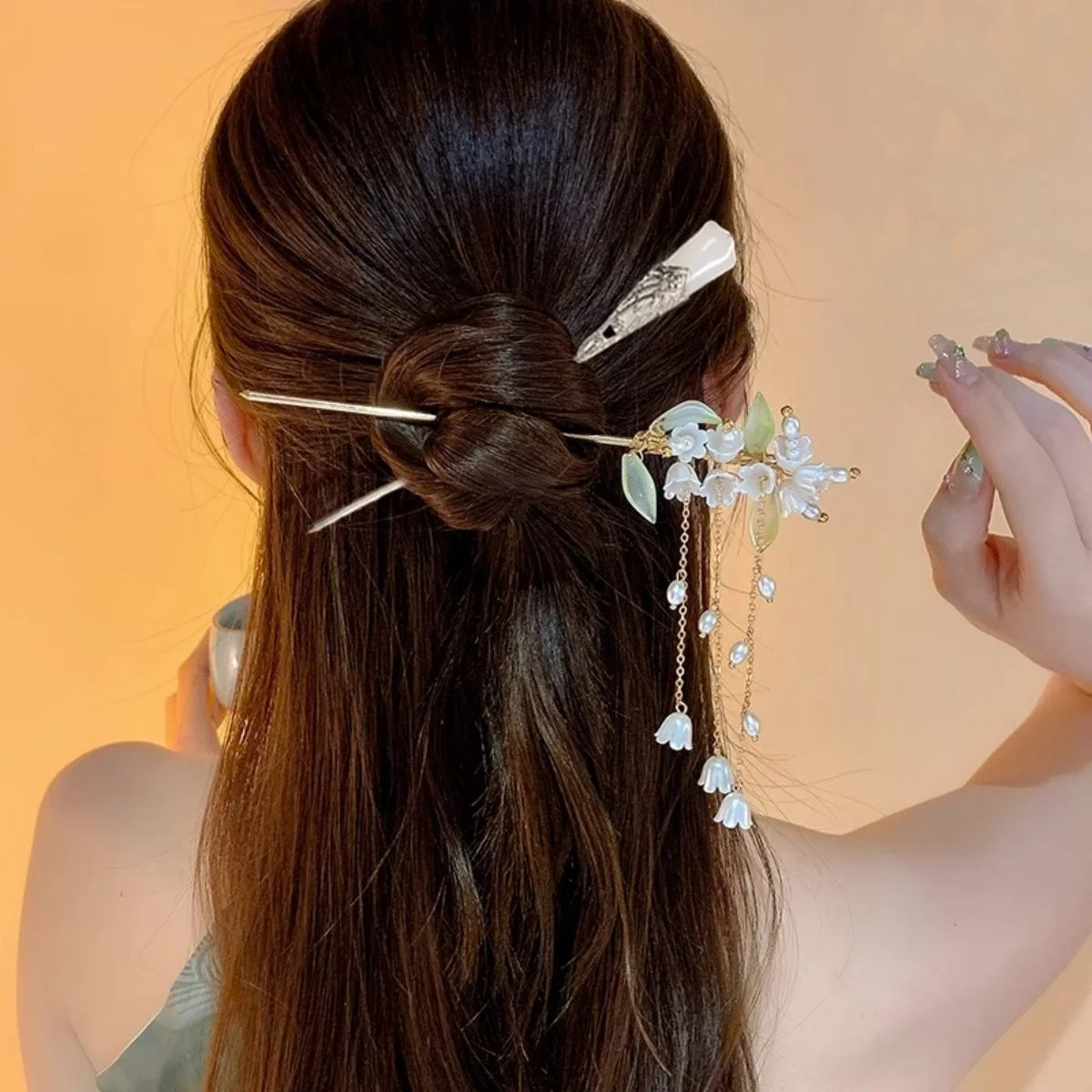 Chinese Flower Hair Clip