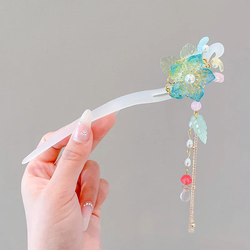 Chinese Flower Hair Clip