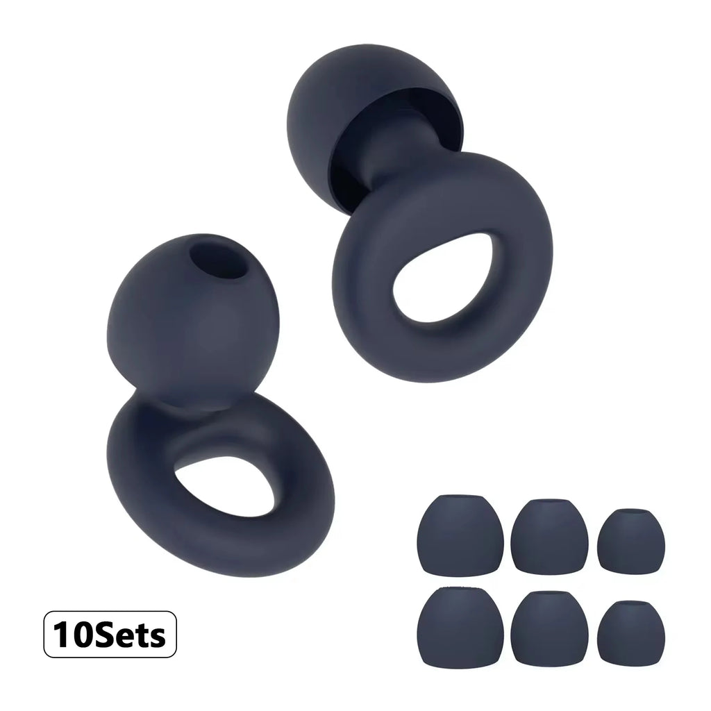Silicone Earplugs for Swimming Sleep Noise Cancel Noise Reduction-Soundproof Reduce Disturbances -Quality loop Earplugs
