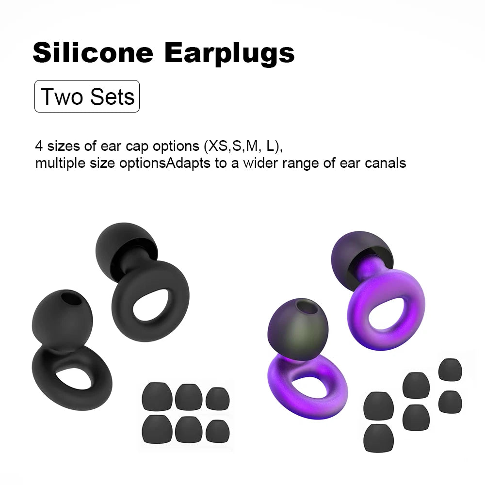 Silicone Earplugs for Swimming Sleep Noise Cancel Noise Reduction-Soundproof Reduce Disturbances -Quality loop Earplugs