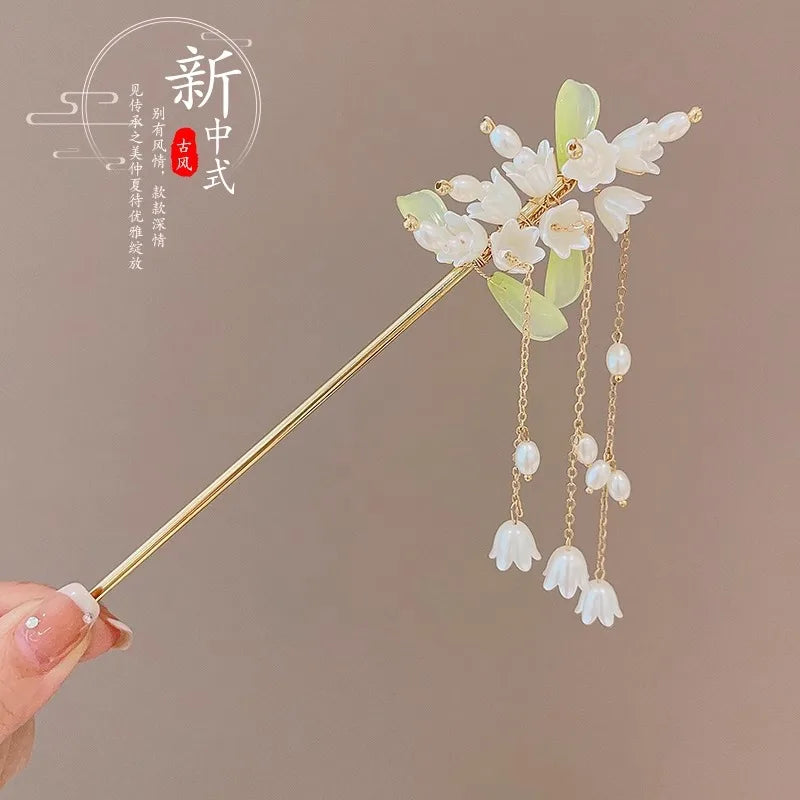 Chinese Flower Hair Clip