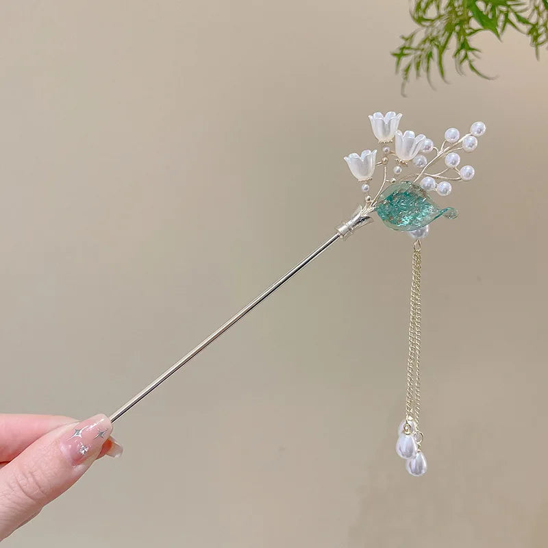Chinese Flower Hair Clip