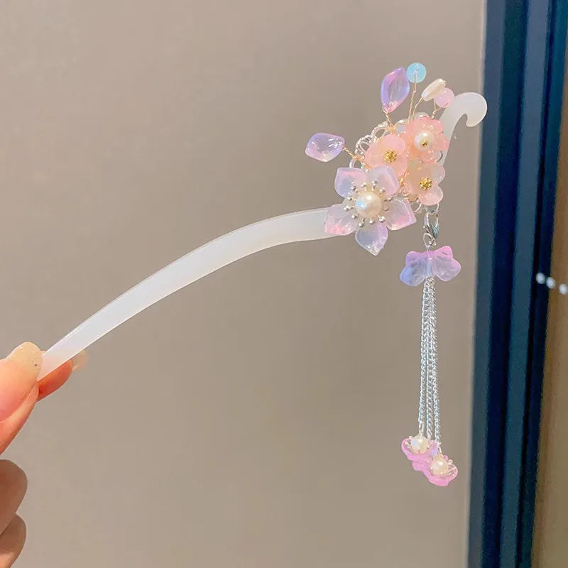 Chinese Flower Hair Clip