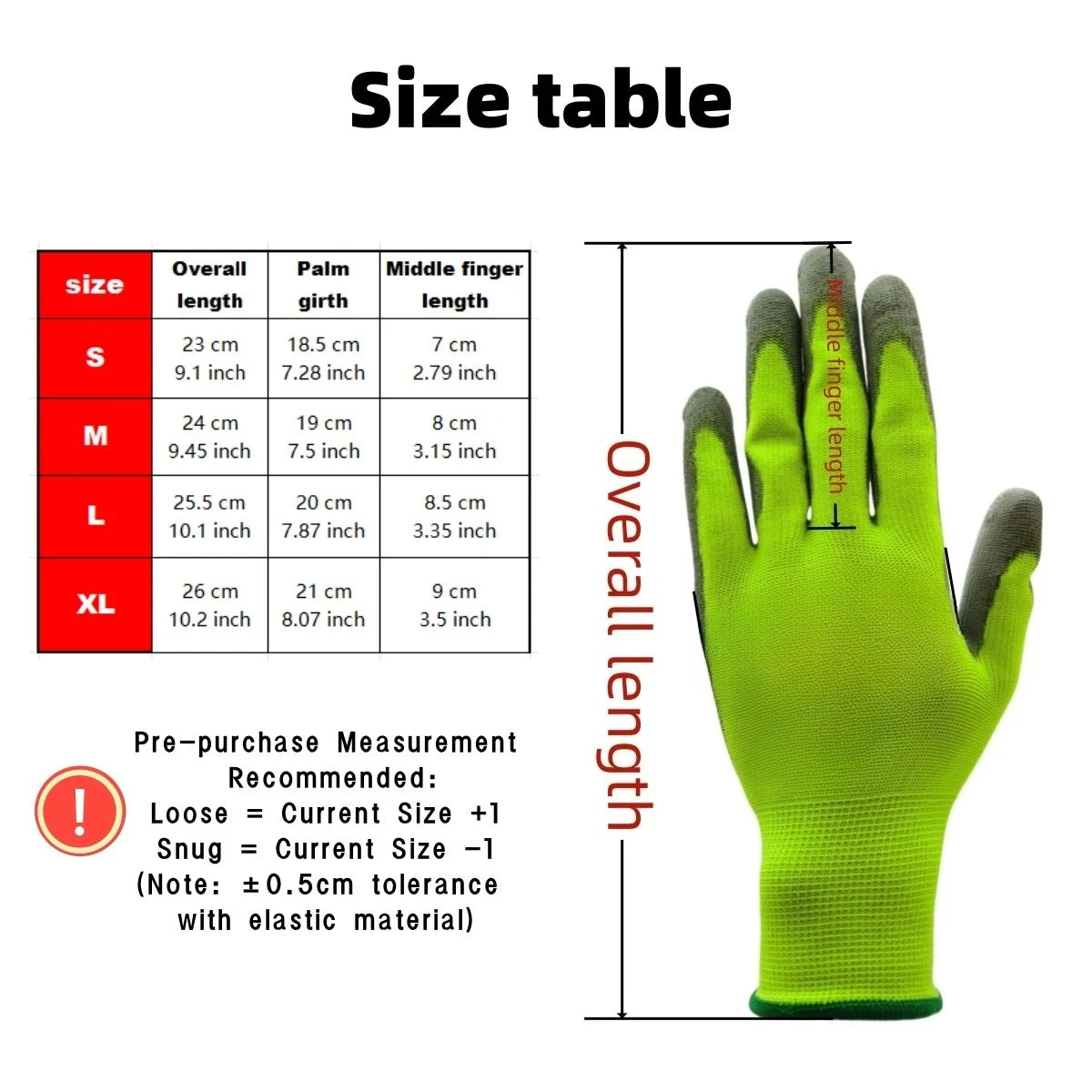 10 Pairs PU Coated Work Gloves - Lightweight, Durable Safety Gloves EN 388/ISO20471 Certified, Sizes S/M/L/XL