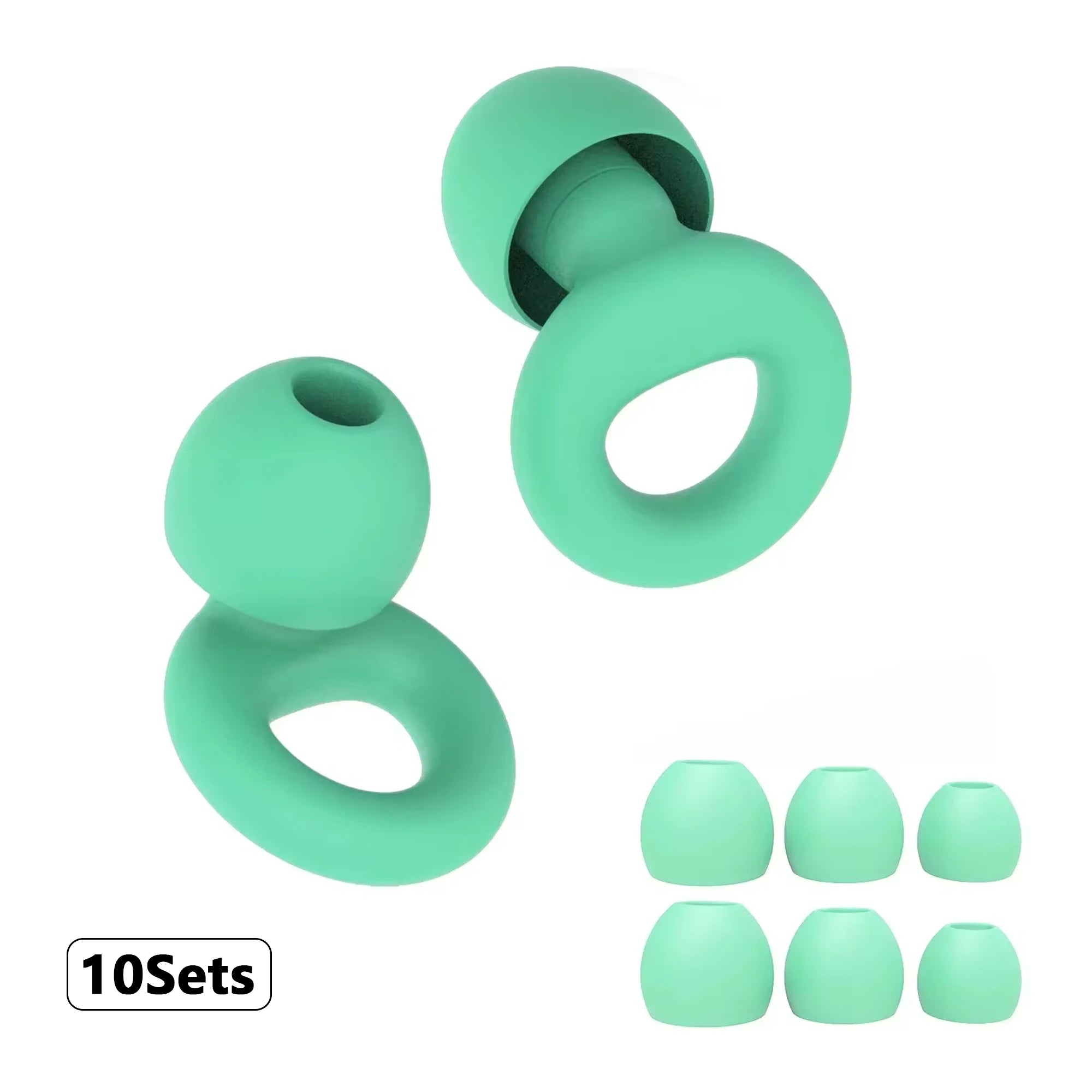 Silicone Earplugs for Swimming Sleep Noise Cancel Noise Reduction-Soundproof Reduce Disturbances -Quality loop Earplugs