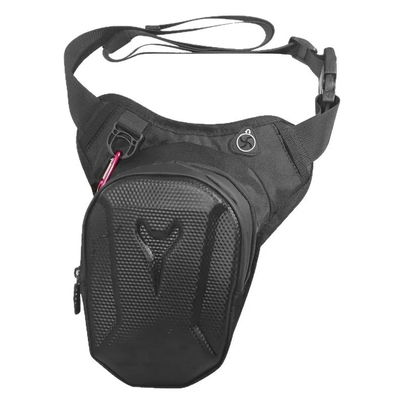 1PC Black Motorcycle Leg Bag Waterproof Rider Waist Bag Cycling Bike Crossbody Bag Motorcycle Equipment
