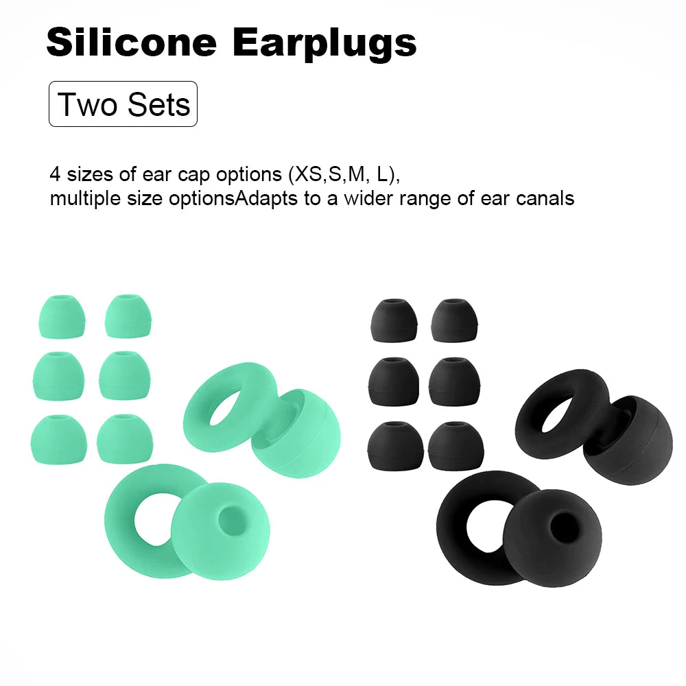 Silicone Earplugs for Swimming Sleep Noise Cancel Noise Reduction-Soundproof Reduce Disturbances -Quality loop Earplugs
