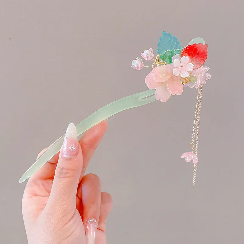 Chinese Flower Hair Clip
