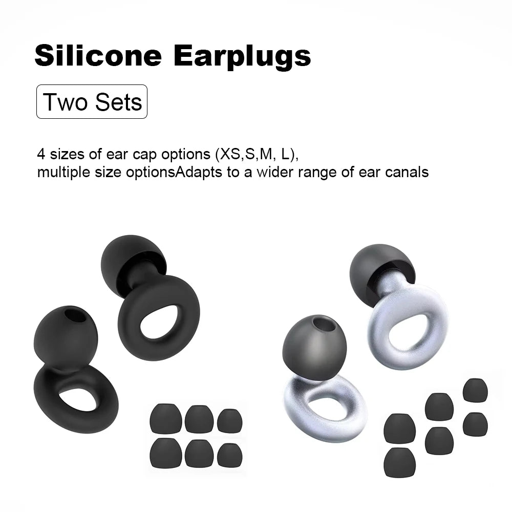 Silicone Earplugs for Swimming Sleep Noise Cancel Noise Reduction-Soundproof Reduce Disturbances -Quality loop Earplugs