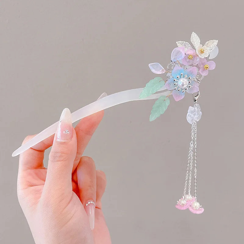Chinese Flower Hair Clip