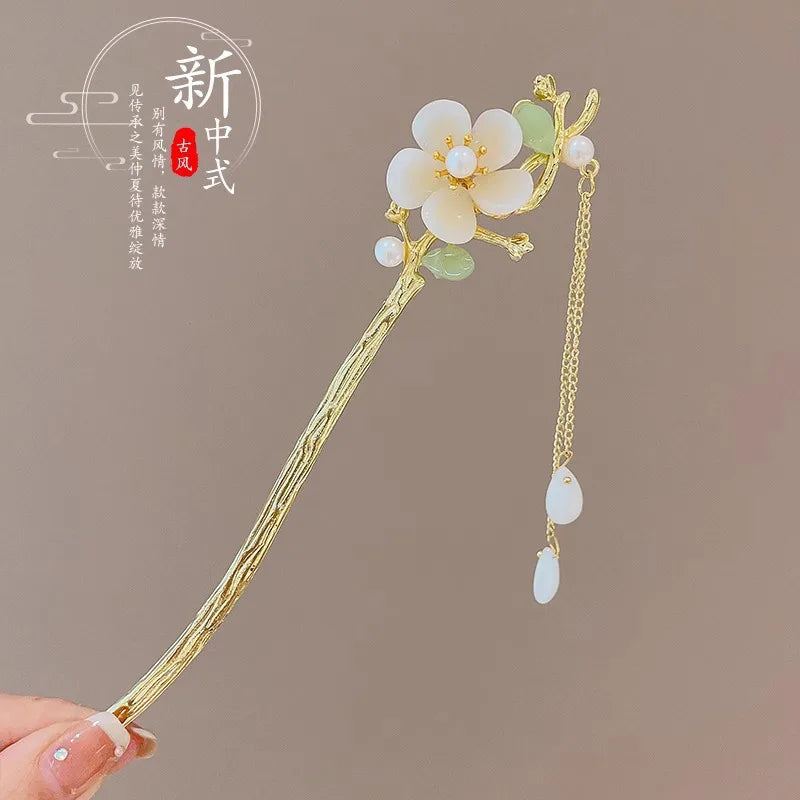 Chinese Flower Hair Clip