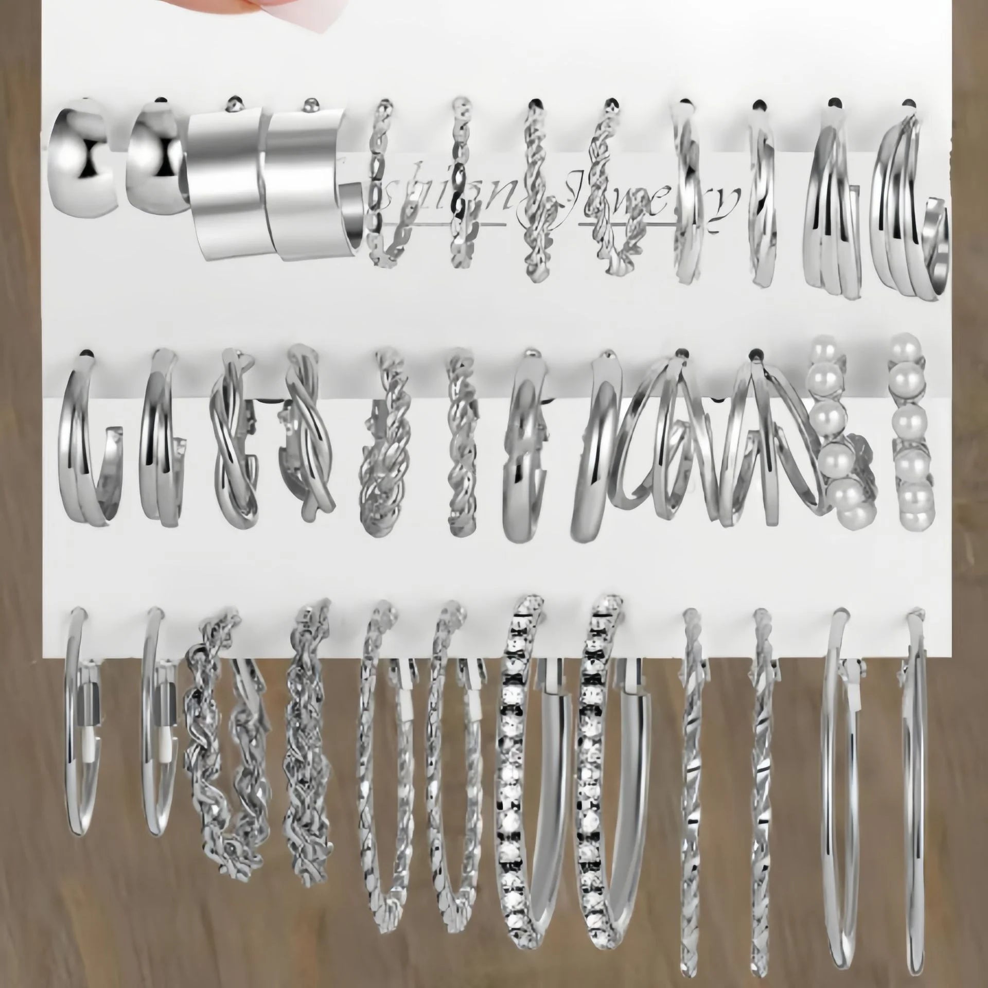 Boho Hoop Earrings Set