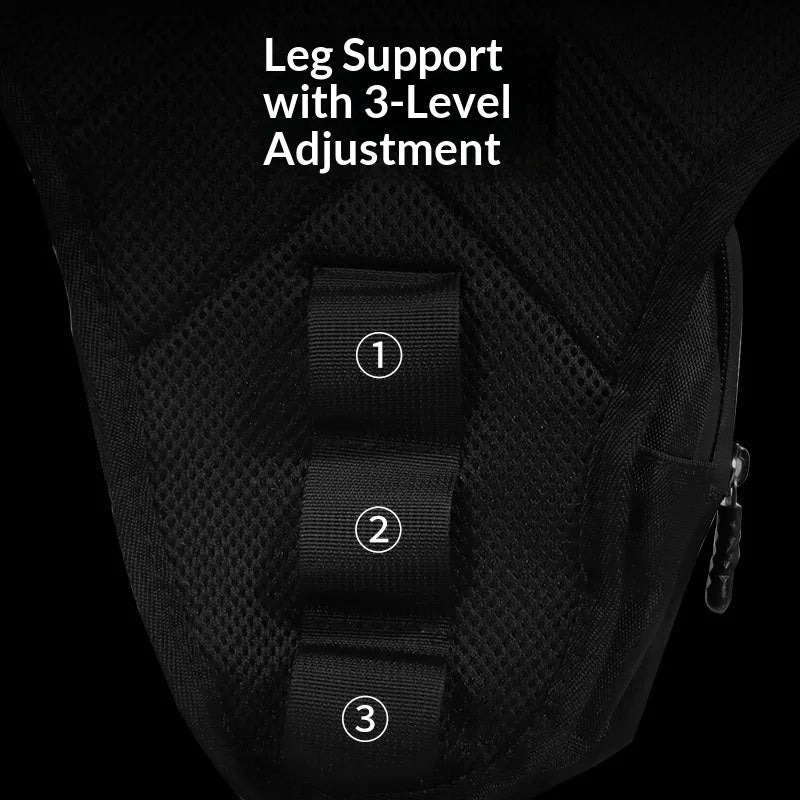 1PC Black Motorcycle Leg Bag Waterproof Rider Waist Bag Cycling Bike Crossbody Bag Motorcycle Equipment