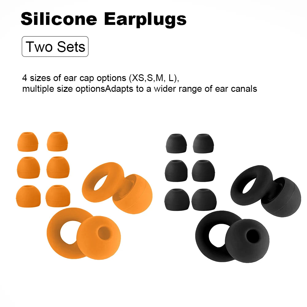 Silicone Earplugs for Swimming Sleep Noise Cancel Noise Reduction-Soundproof Reduce Disturbances -Quality loop Earplugs