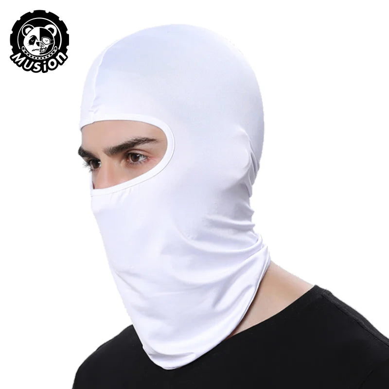 Musion Motorcycle Balaclava Sun Protection Full Face Mask Breathable Mesh Airsoft Mask Balaclava Bicycle Cycling Head Cover Unde