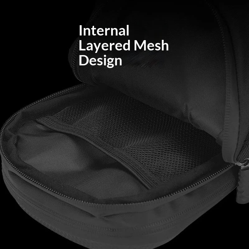 1PC Black Motorcycle Leg Bag Waterproof Rider Waist Bag Cycling Bike Crossbody Bag Motorcycle Equipment